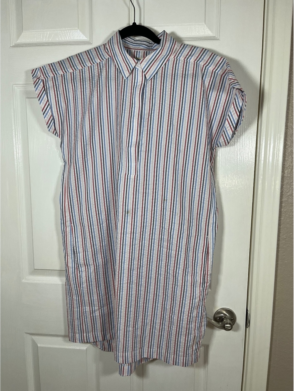Small women’s shirt dress striped with pockets Magella